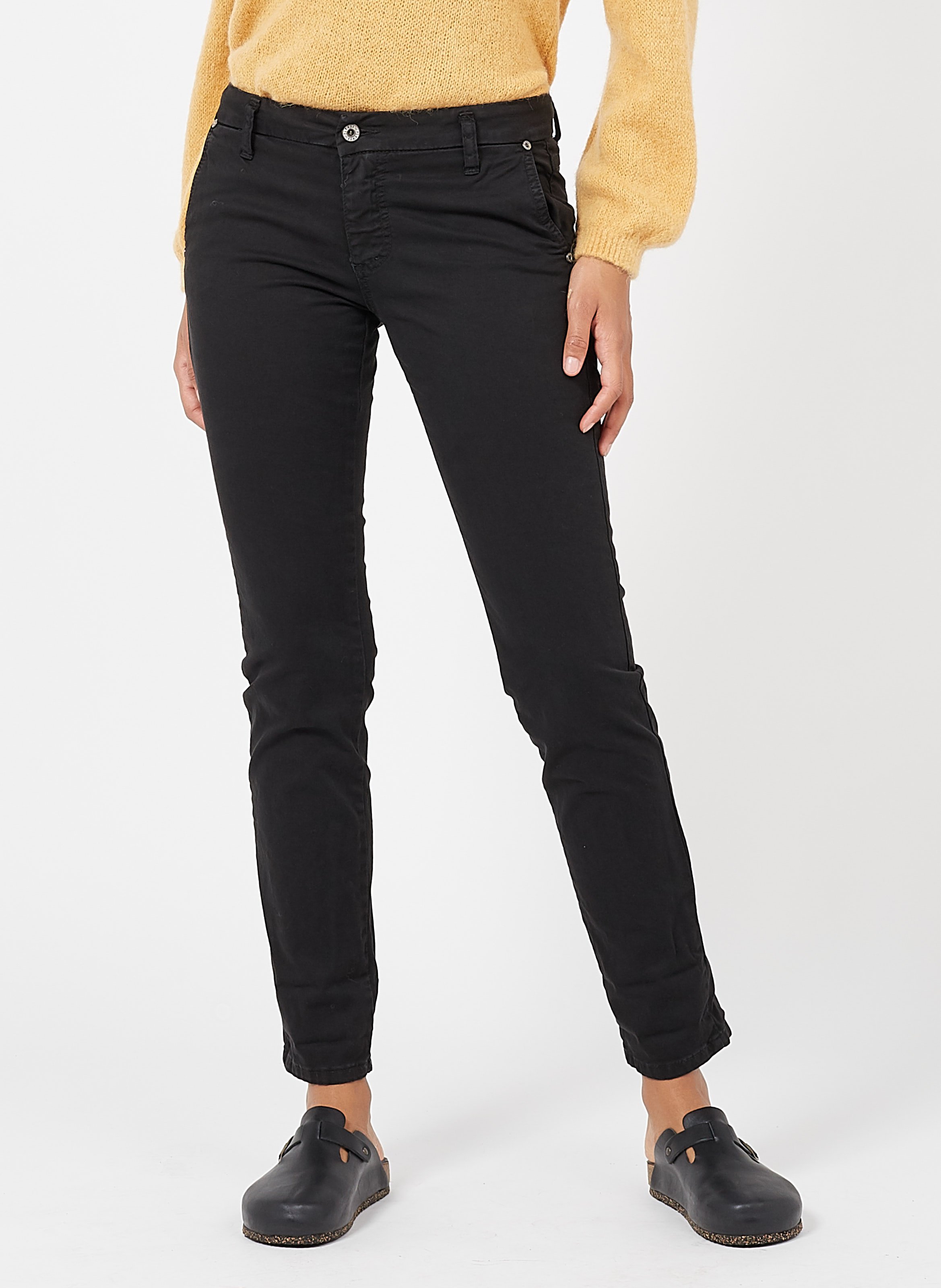 Pantalón Chino De Algodón Nero Please - Mujer | Place des Tendances