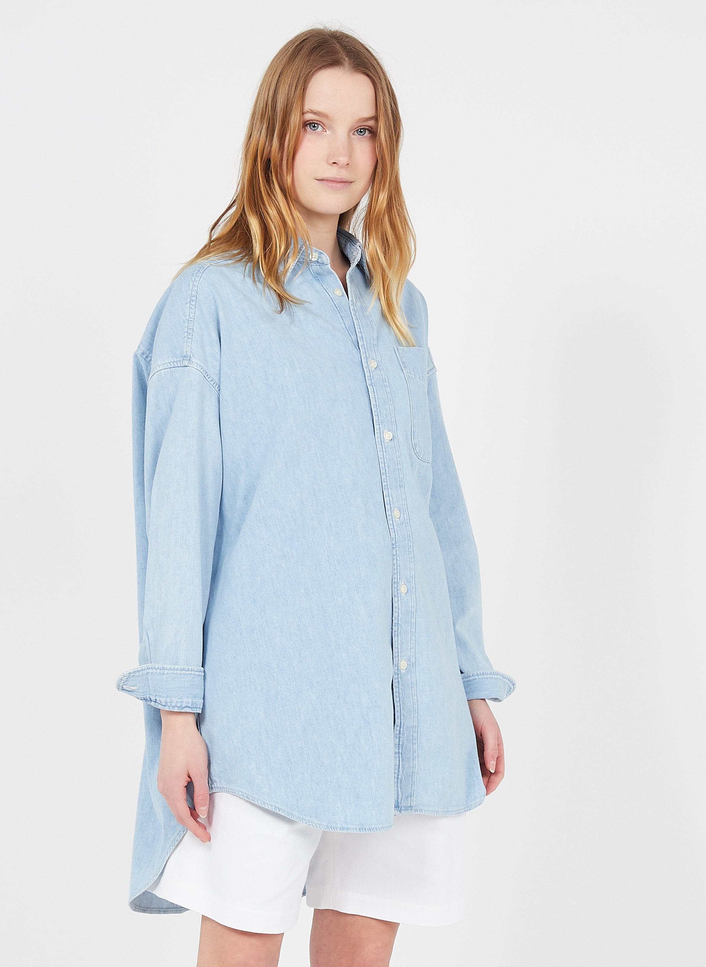 Camisas manga larga polo de De mezclilla para Hombre | FASHIOLA.mx