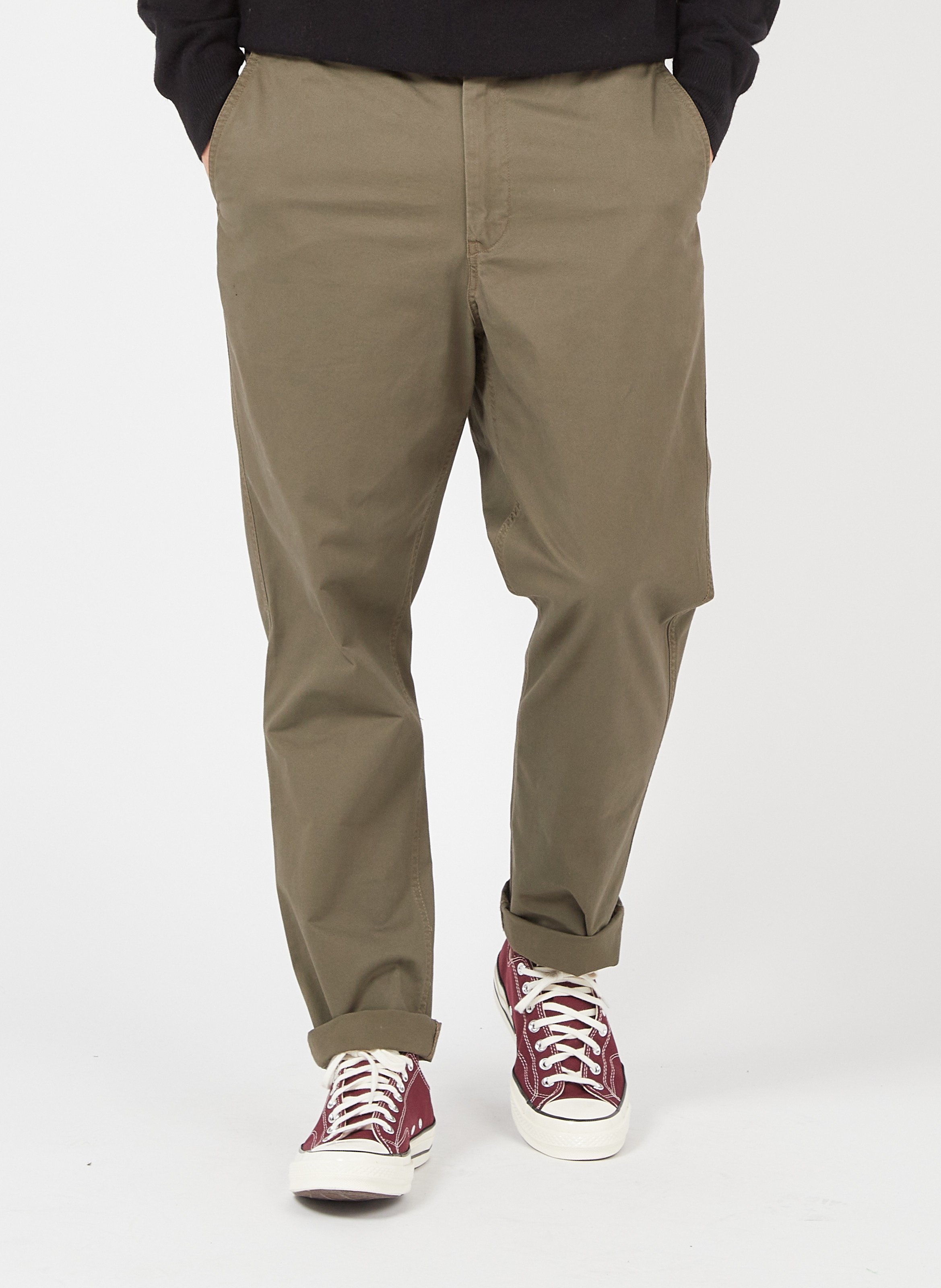 Pantalón Recto De Algodón Elástico Expedition Olive Polo Ralph Lauren -  Hombre | Place des Tendances