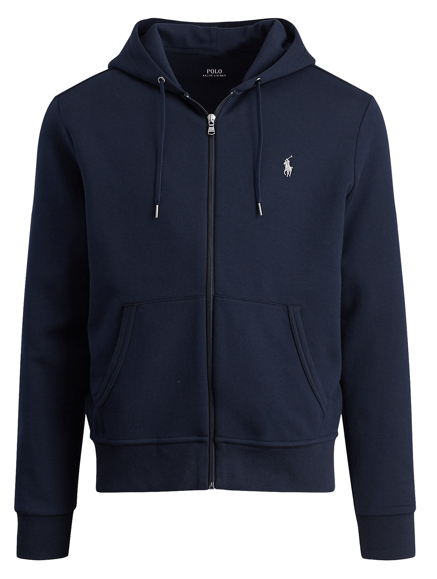 Sudadera De Mezcla De Punto Con Capucha Y Cremallera Regular Fit Navy Polo Ralph  Lauren - Hombre | Place des Tendances
