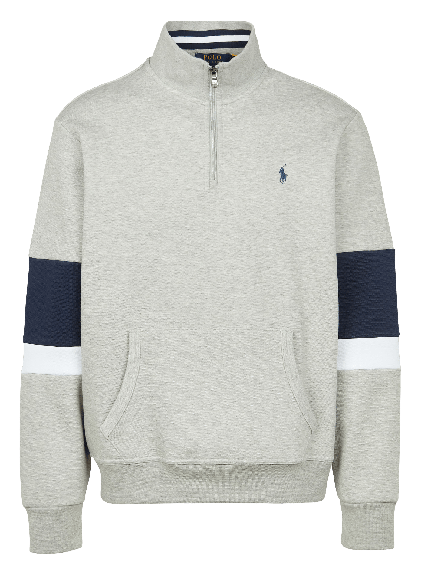 Sudadera Regular Fit De Mezcla De Algodón Con Cuello Alto Grey Polo Ralph  Lauren - Hombre | Place des Tendances