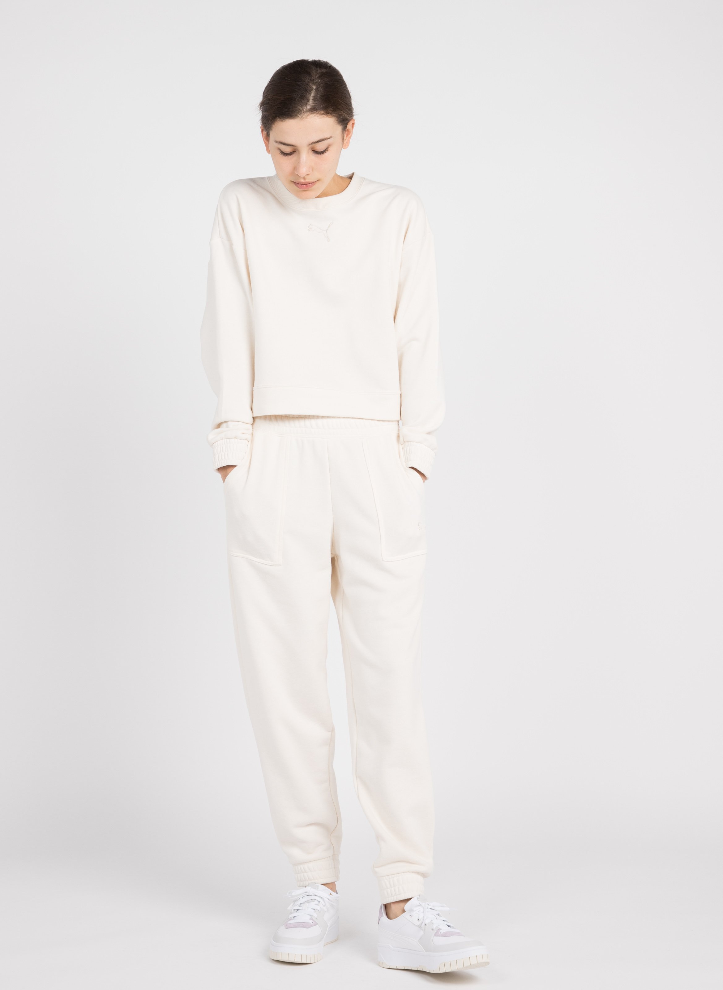Conjunto De Jogging De Mezcla De Algodón Con Bordado Puma - Mujer | Place  des Tendances