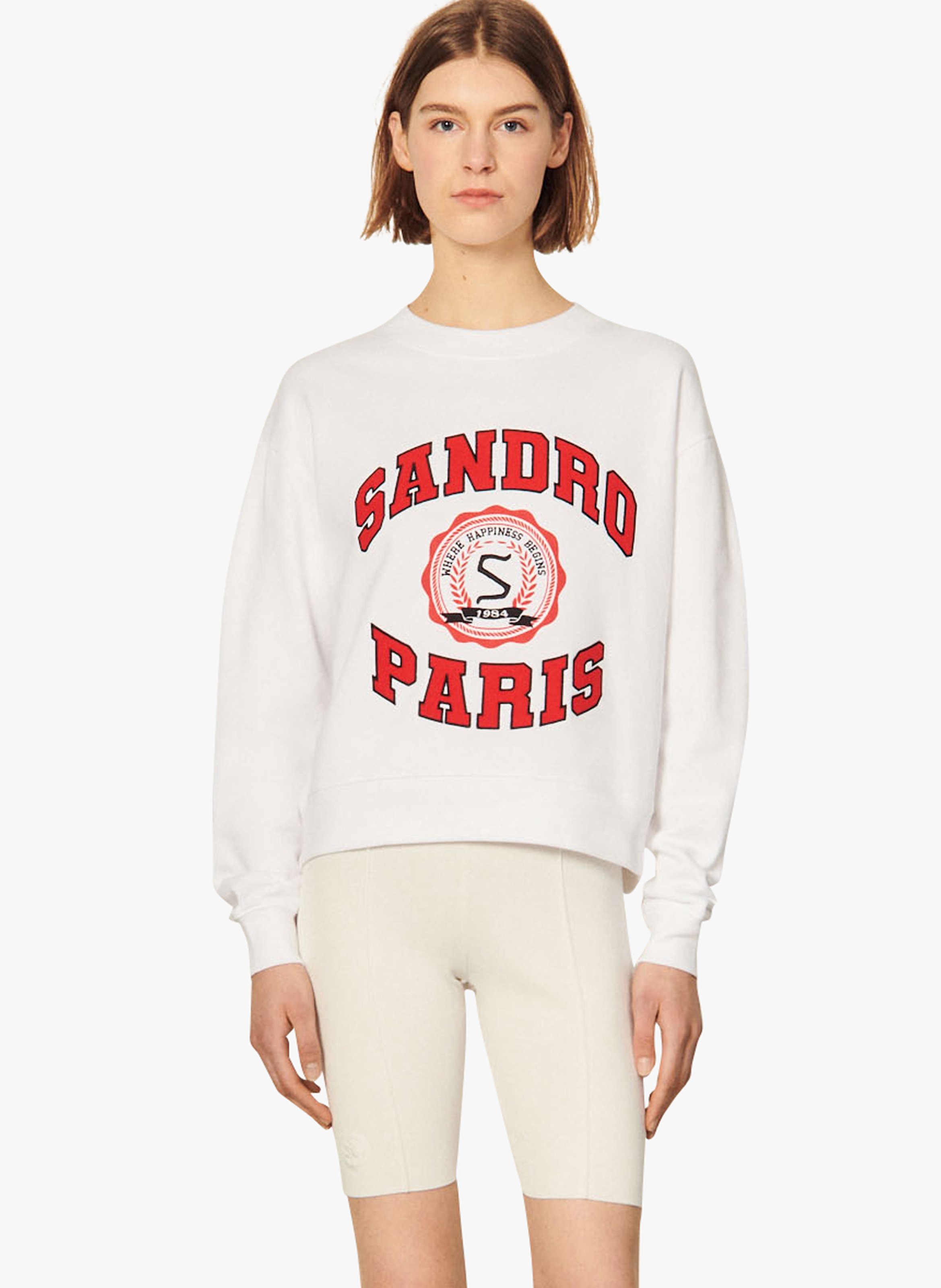 Heritage - Sudadera Serigrafiada De Algodón Con Cuello Redondo Azul |  Sudaderas Armor Lux Mujer ~ Ematematicas