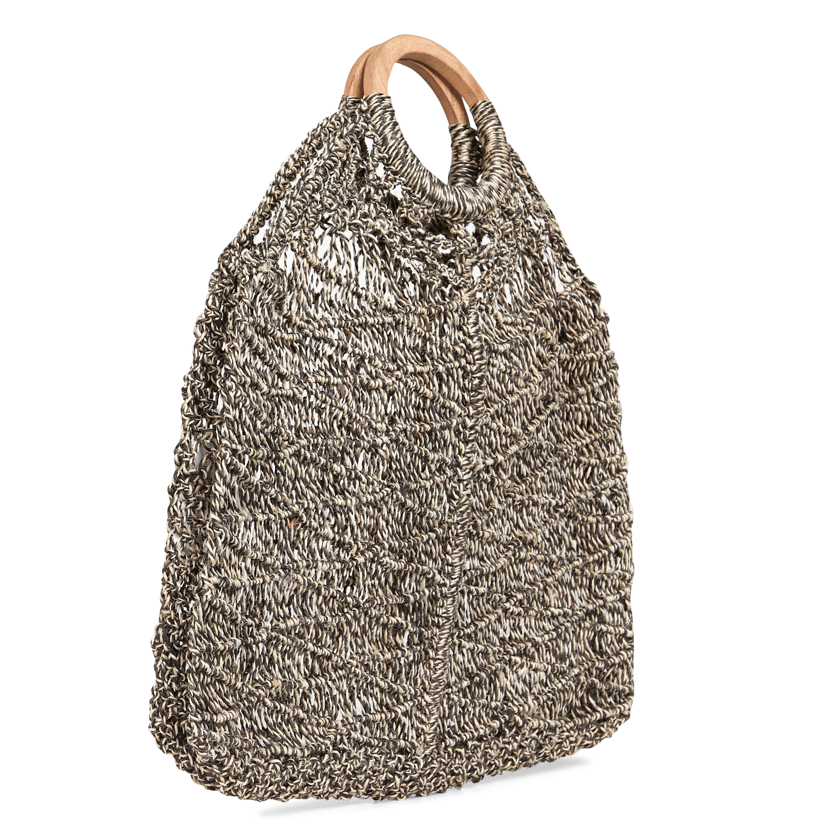 Bolso Shopper De Yute Trenzado Con Asas Redondas Twist Black The Jacksons -  Mujer | Place des Tendances