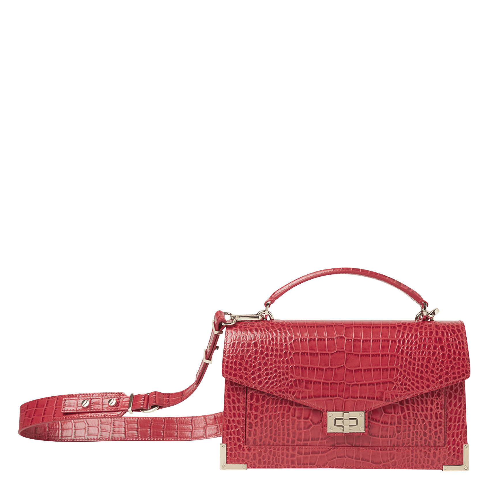 Bolso Bandolera De Piel Red The Kooples - Mujer | Place des Tendances
