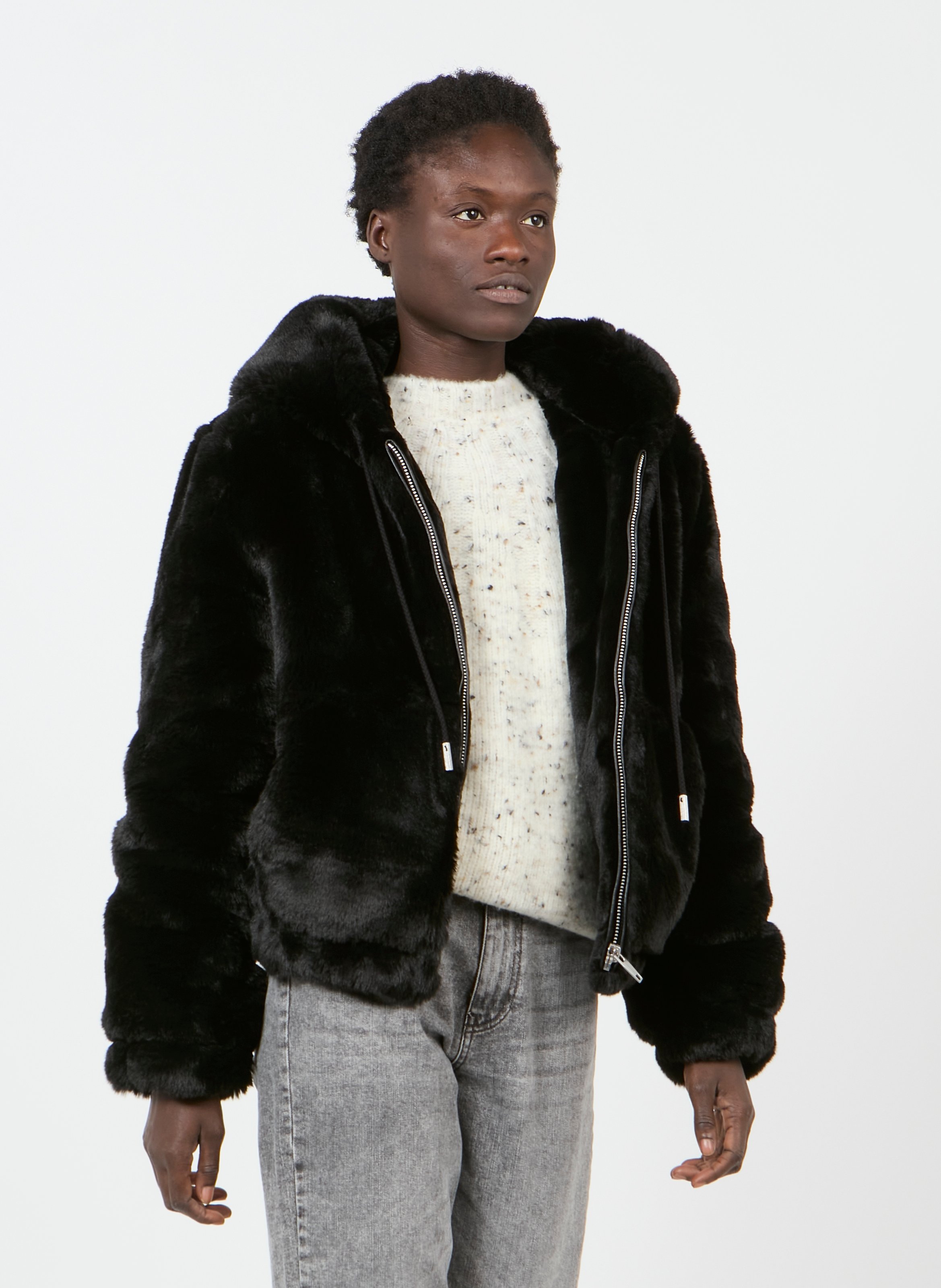 cazadora de pelo mujer