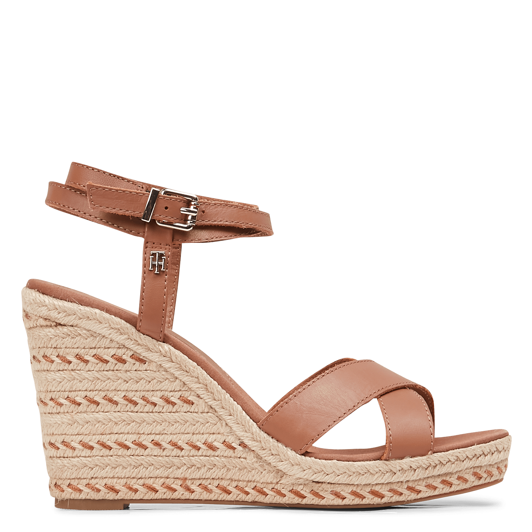 Alpargatas De Piel Con Cuña Summer Cognac Tommy Hilfiger - Mujer | Place  des Tendances