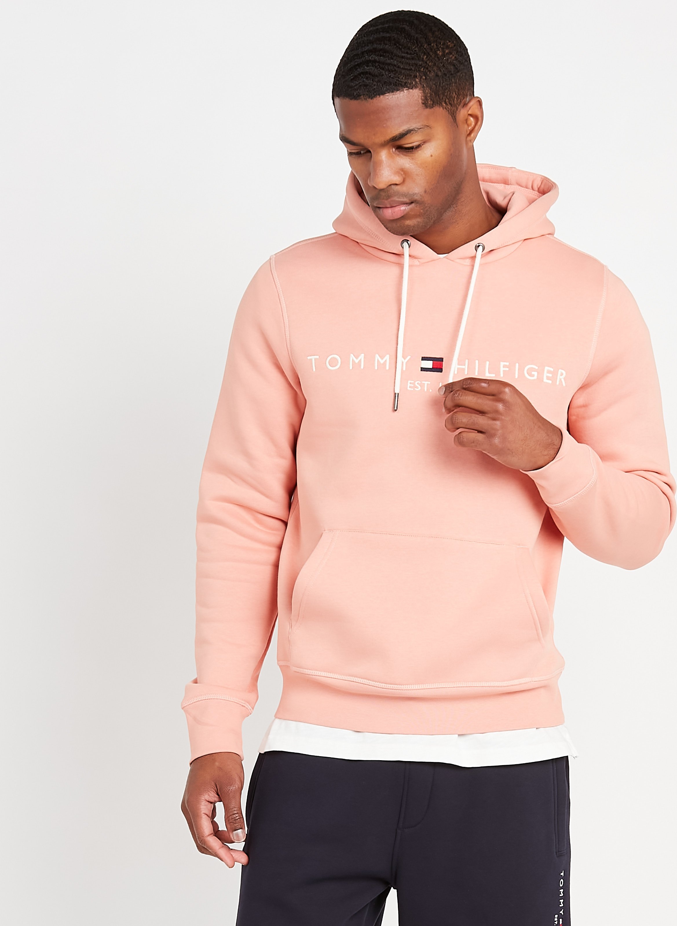 Sudadera Regular Fit De Mezcla De Algodón Con Capucha Guava Tommy Hilfiger  - Hombre | Place des Tendances