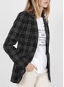 TWINSET DESSIN CARREAUX BICOLOR NOIR/NEIGE Negro
