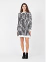 TWINSET PATTERN ANIMALIER PATCH NEIGE/NOIR Multicolor