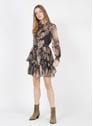 TWINSET PATTERN INDIAN FLOWER NOIR Negro