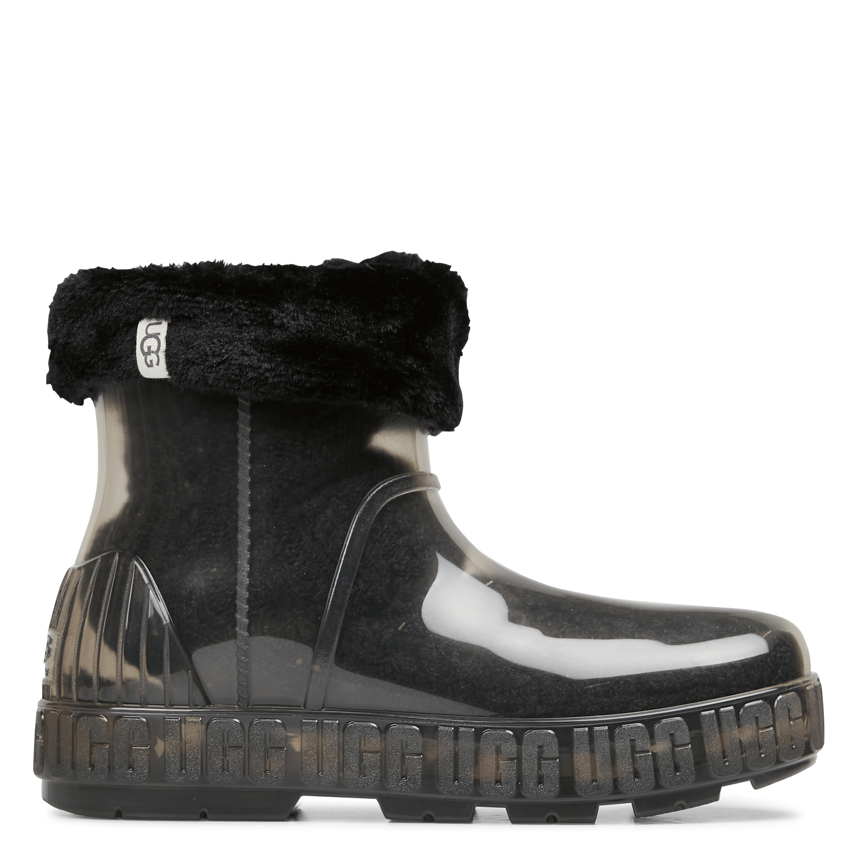 Botas Ugg De Agua Beige y Negras Para Mujer