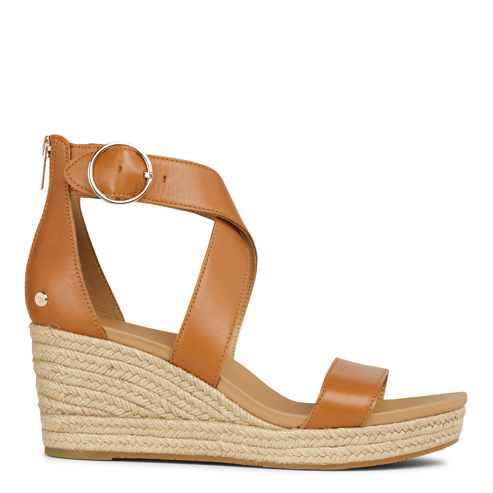 Sandalias De Piel Con Cuña Tan Leather Ugg - Mujer | Place des Tendances