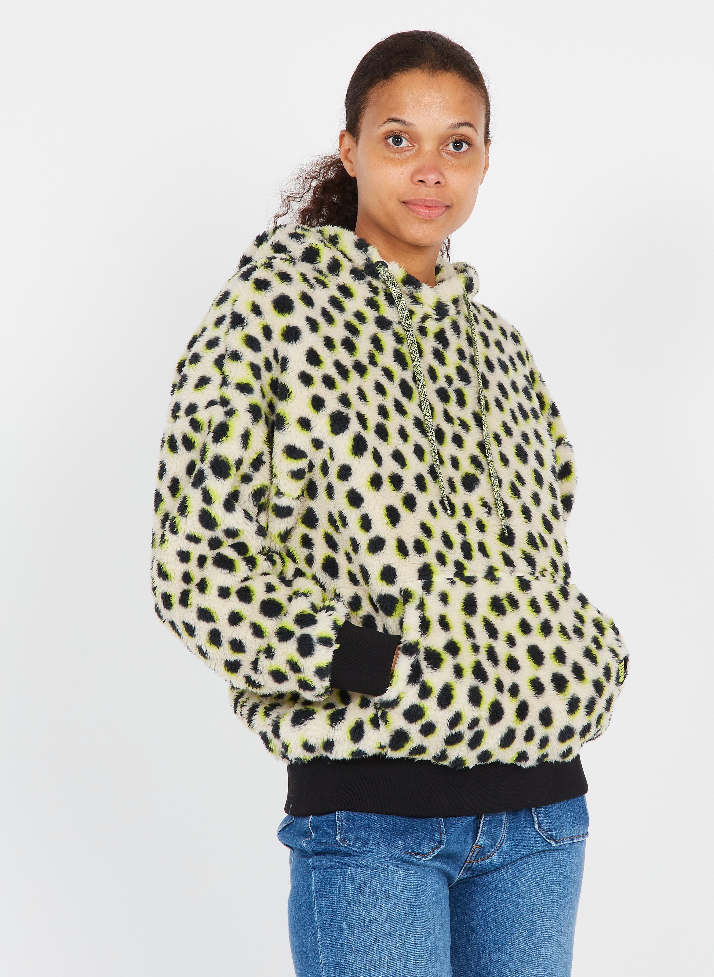 Sudadera Con Capucha De Pelo Sintético Key Lime Ugg - Mujer | Place des  Tendances