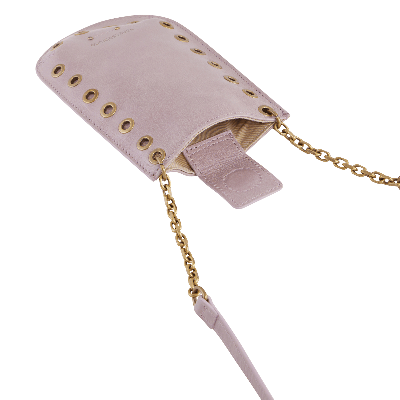 BOLSO/FUNDA PARA MOVIL EN PIEL ROSA - Mima-Te