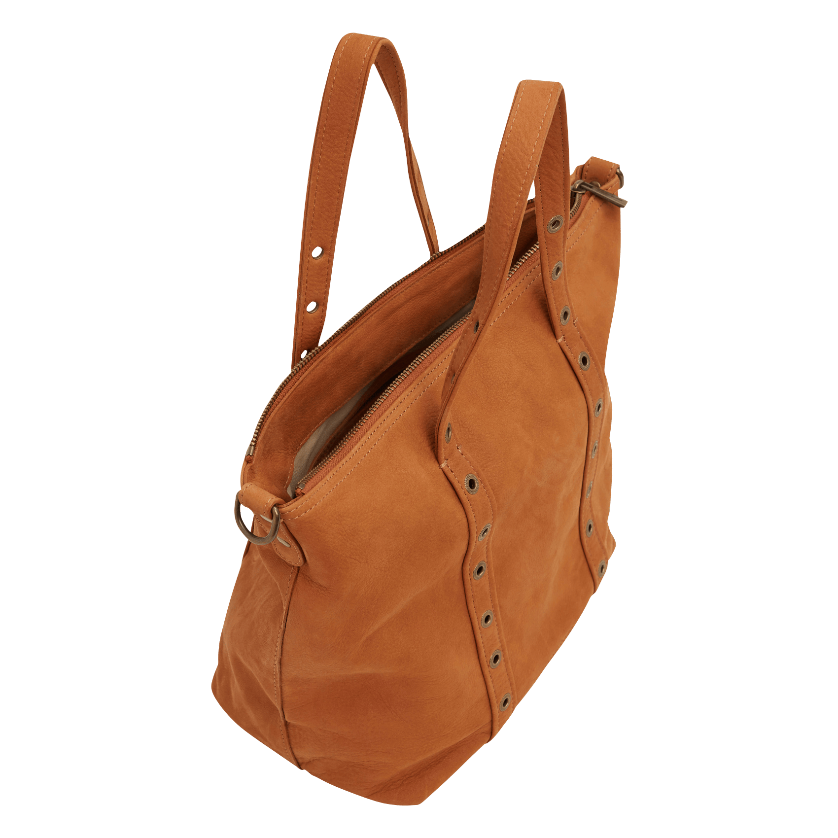 Bolso Shopper De Piel Cognac Vanessa Bruno - Mujer | Place des Tendances