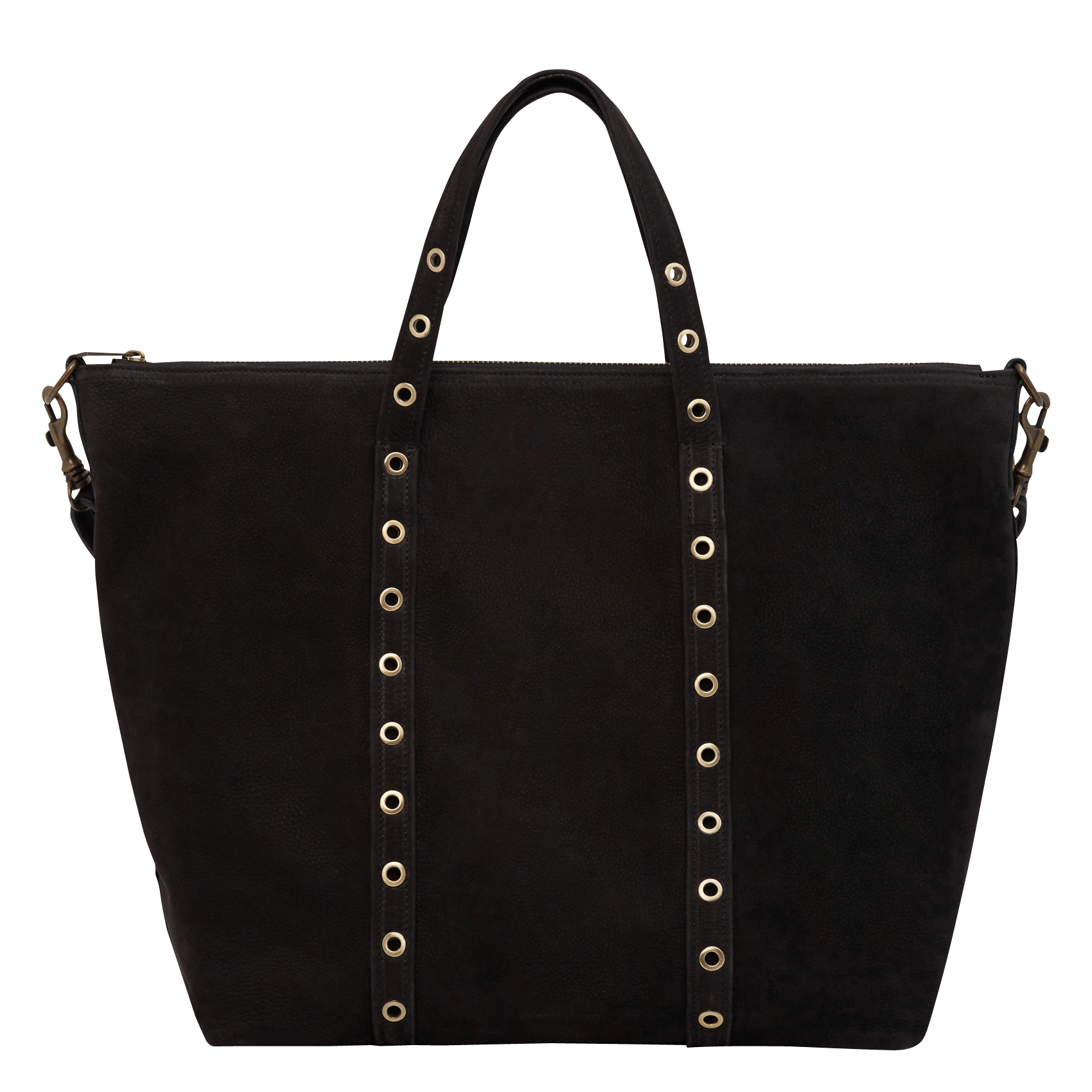 Bolso Shopper De Piel Noir Vanessa Bruno - Mujer | Place des Tendances