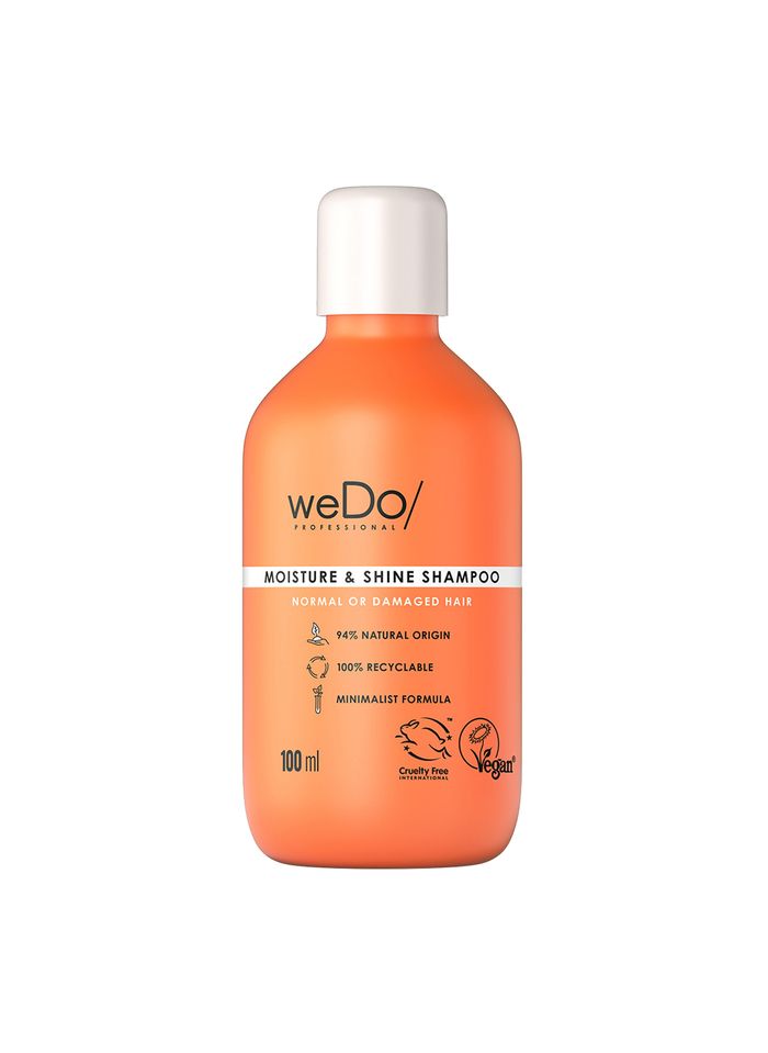 weDo Champú vegano de hidratación y brillo para cabellos normales y dañados 