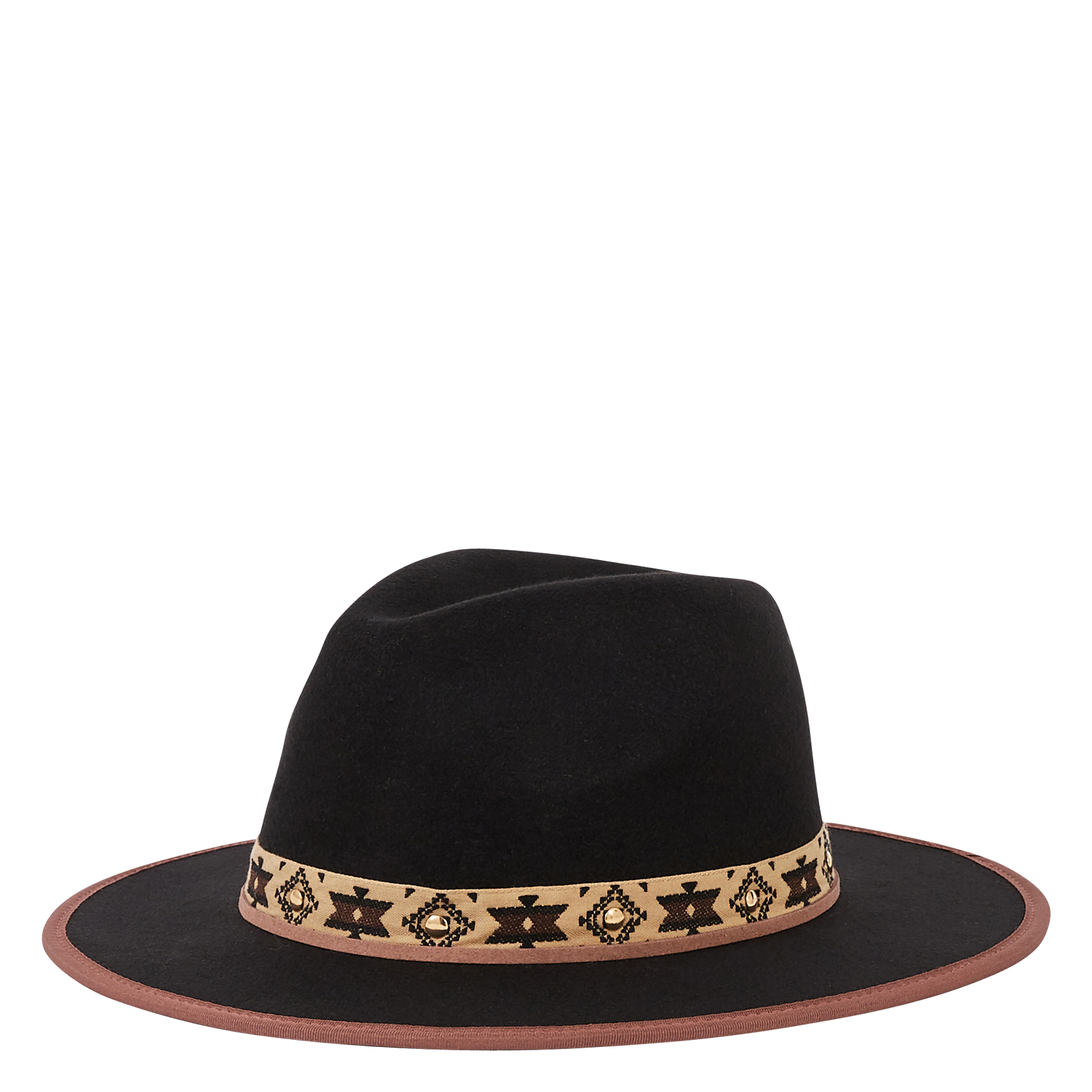 Karl Lagerfeld Sombrero de fieltro negro elegante Accesorios Sombreros Sombreros de fieltro 