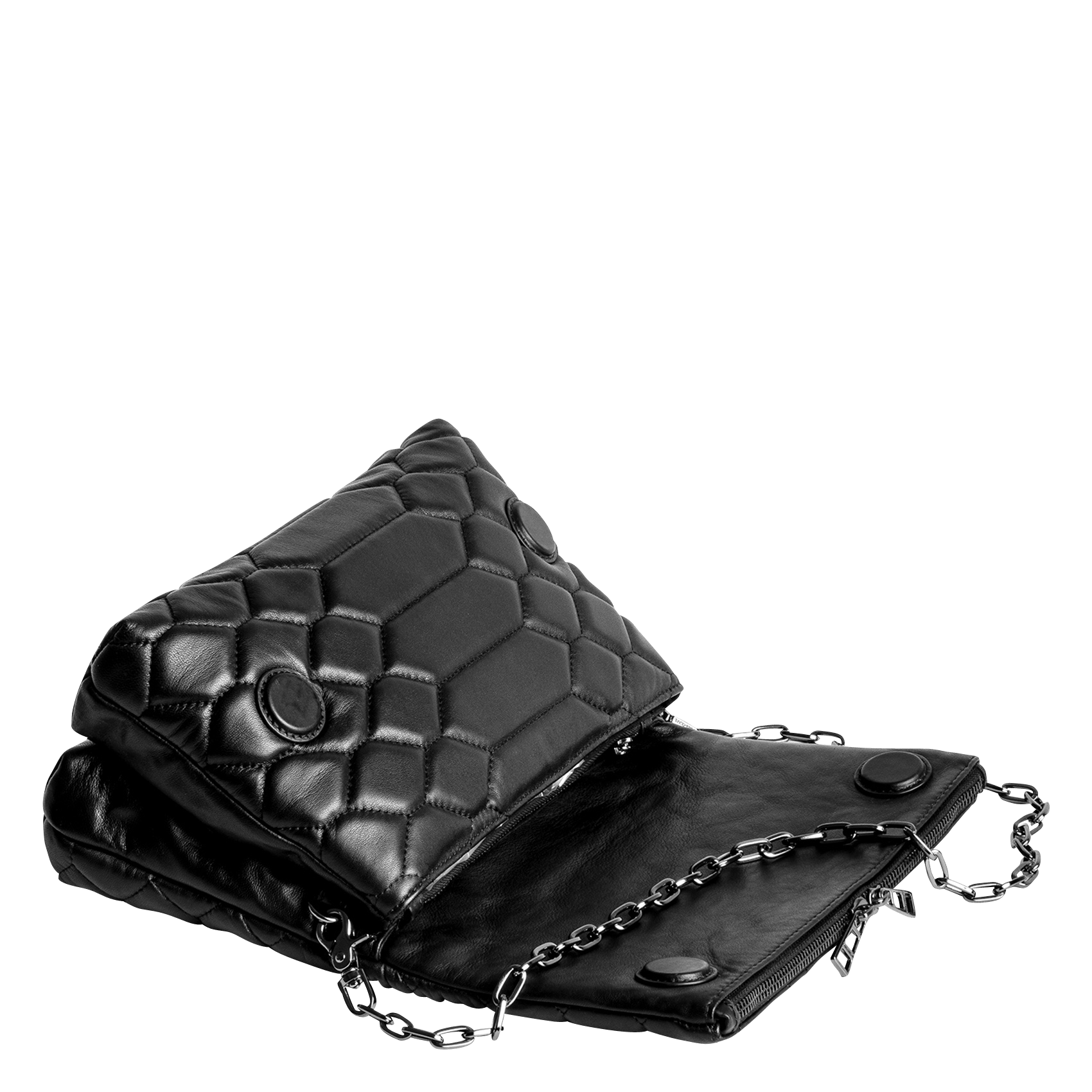 Bolso Bandolera De Piel Acolchada Noir Zadig\u0026voltaire - Mujer | Place des  Tendances