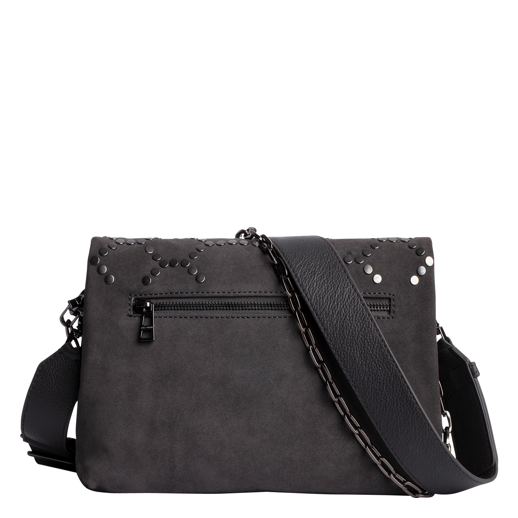 Bolso Bandolera De Piel Con Tachuelas Street Zadig\u0026voltaire - Mujer | Place  des Tendances