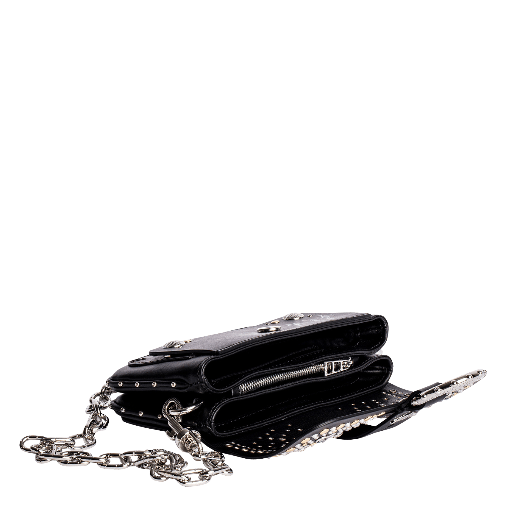 Bolso Bandolera De Piel Con Tachuelas Zadig Voltaire X Kate Moss Noir  Zadig\u0026voltaire - Mujer | Place des Tendances