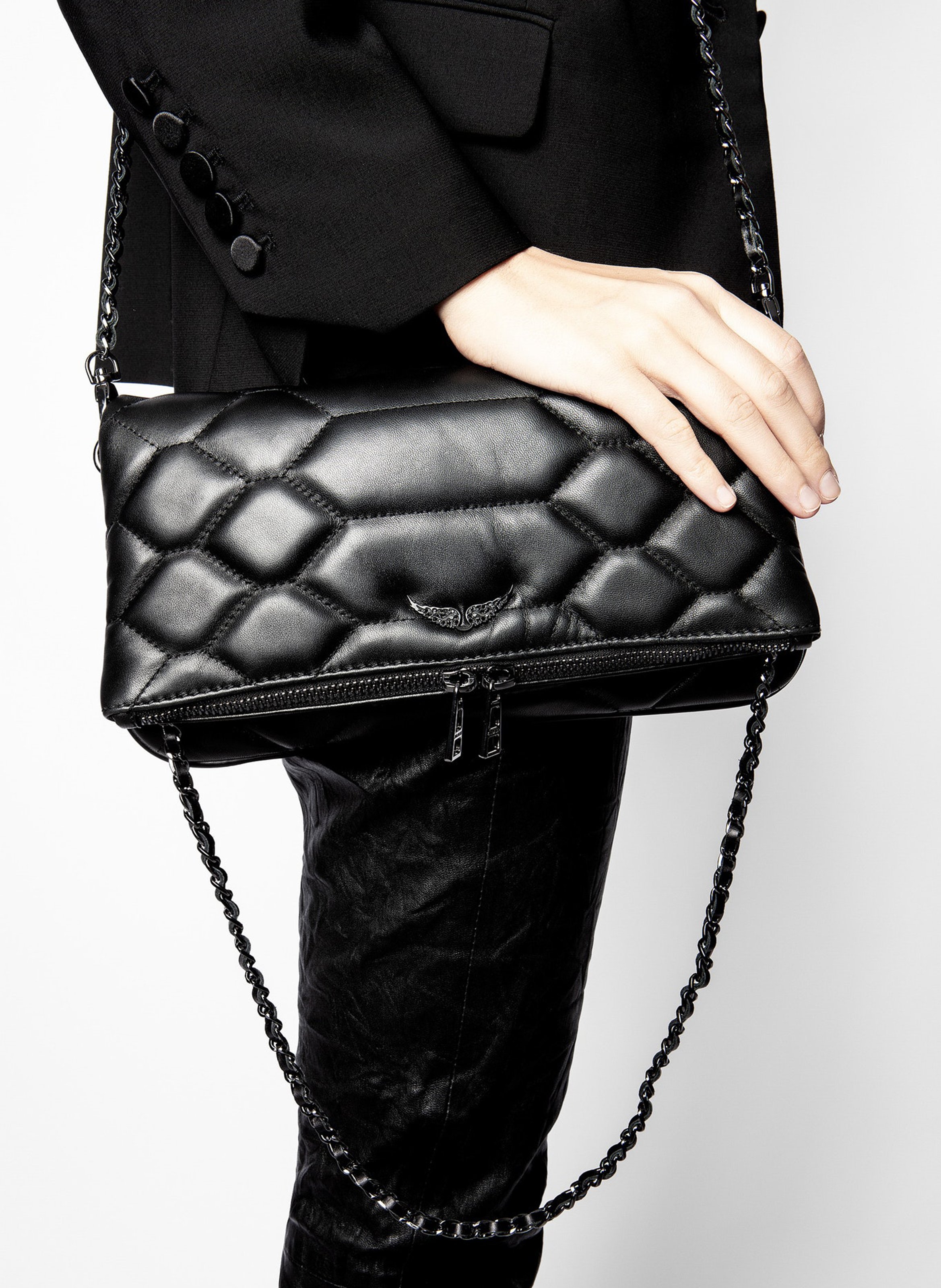 Bolso De Piel Acolchado Noir Zadig\u0026voltaire - Mujer | Place des Tendances