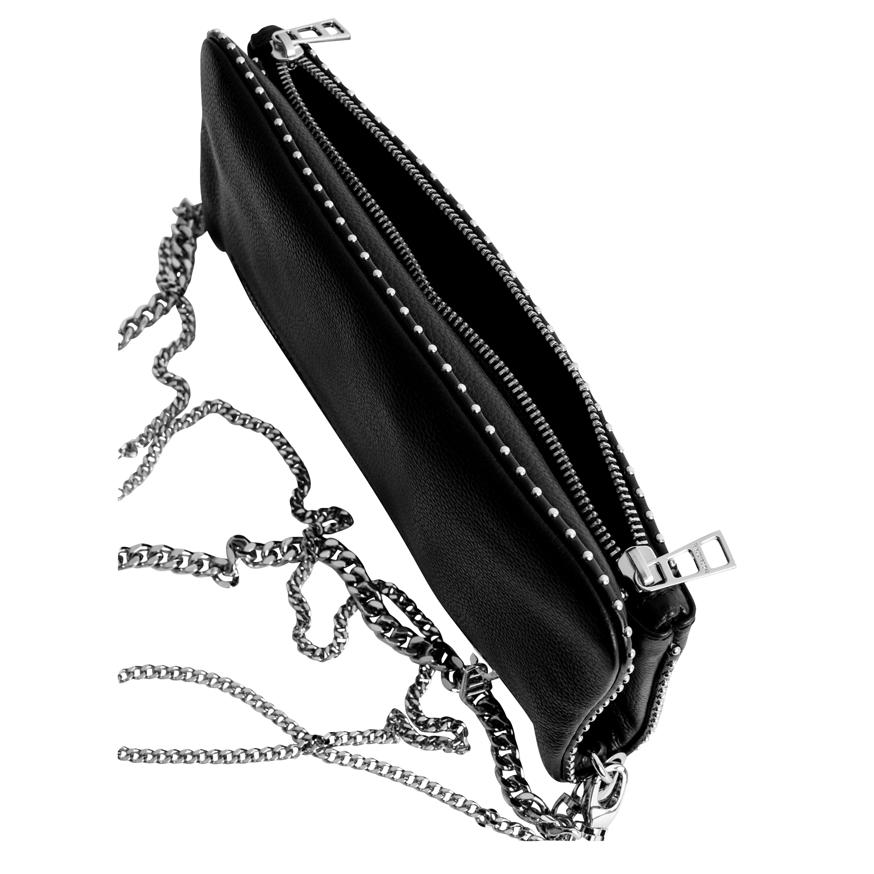 Bolso De Mano De Piel Con Tachuelas Noir Zadig\u0026voltaire - Mujer | Place des  Tendances