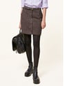 ACOTE CARREAUX AUBERGINE Marron