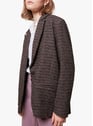 ACOTE CARREAUX AUBERGINE Marron