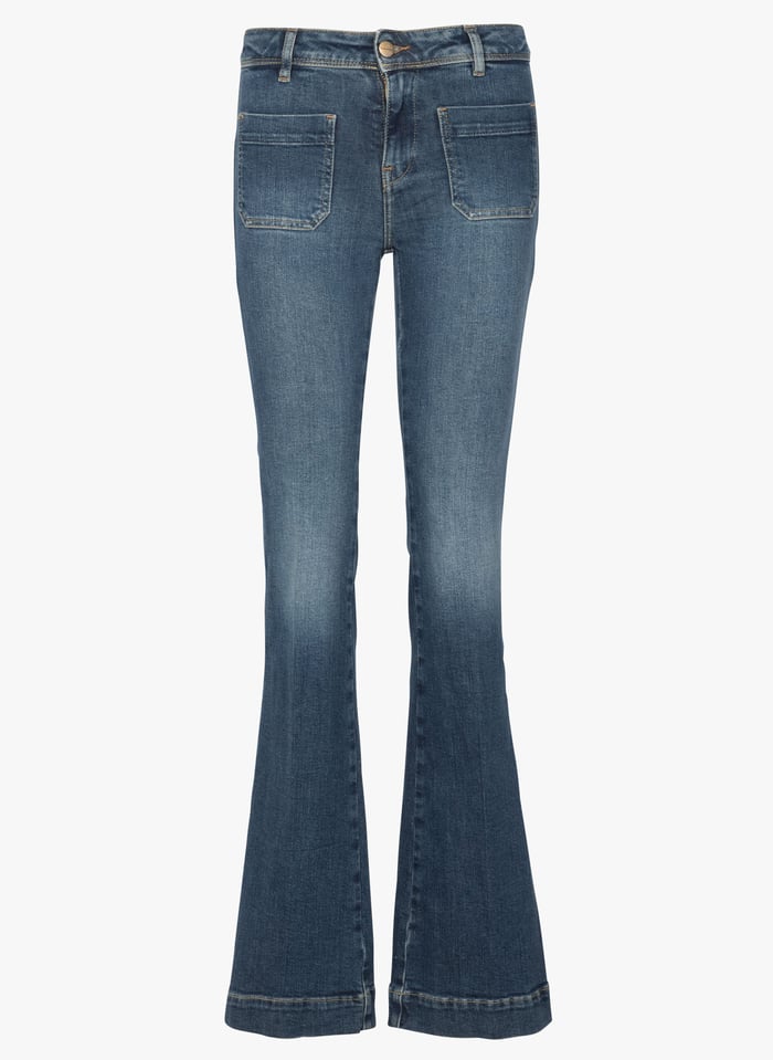 Jean bootcut gris shop femme