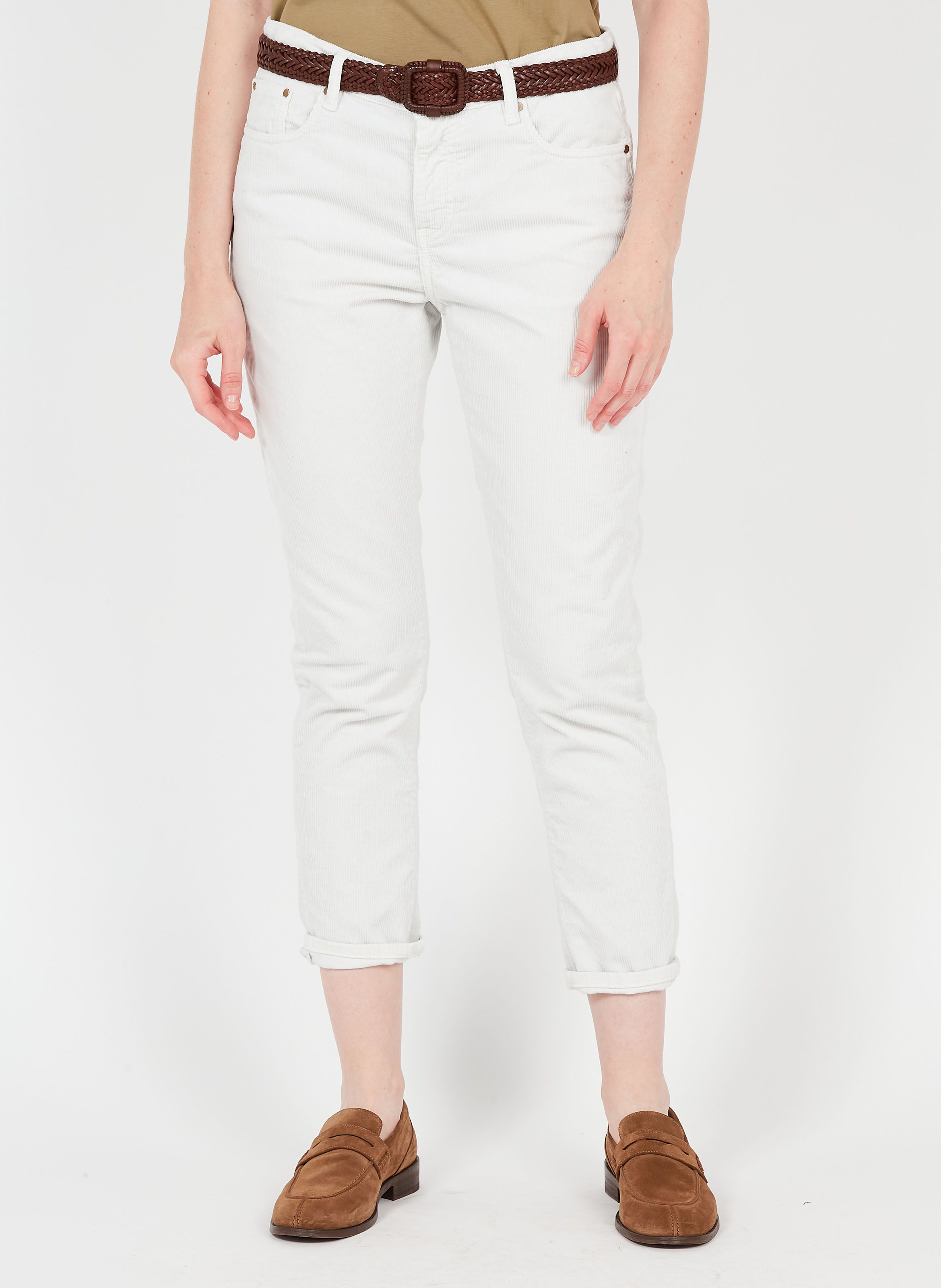 Galeries Lafayette Fille Vêtements Pantalons & Jeans Jeans Slim Jean Anouck slim stretch ceinture rayée Bleu 