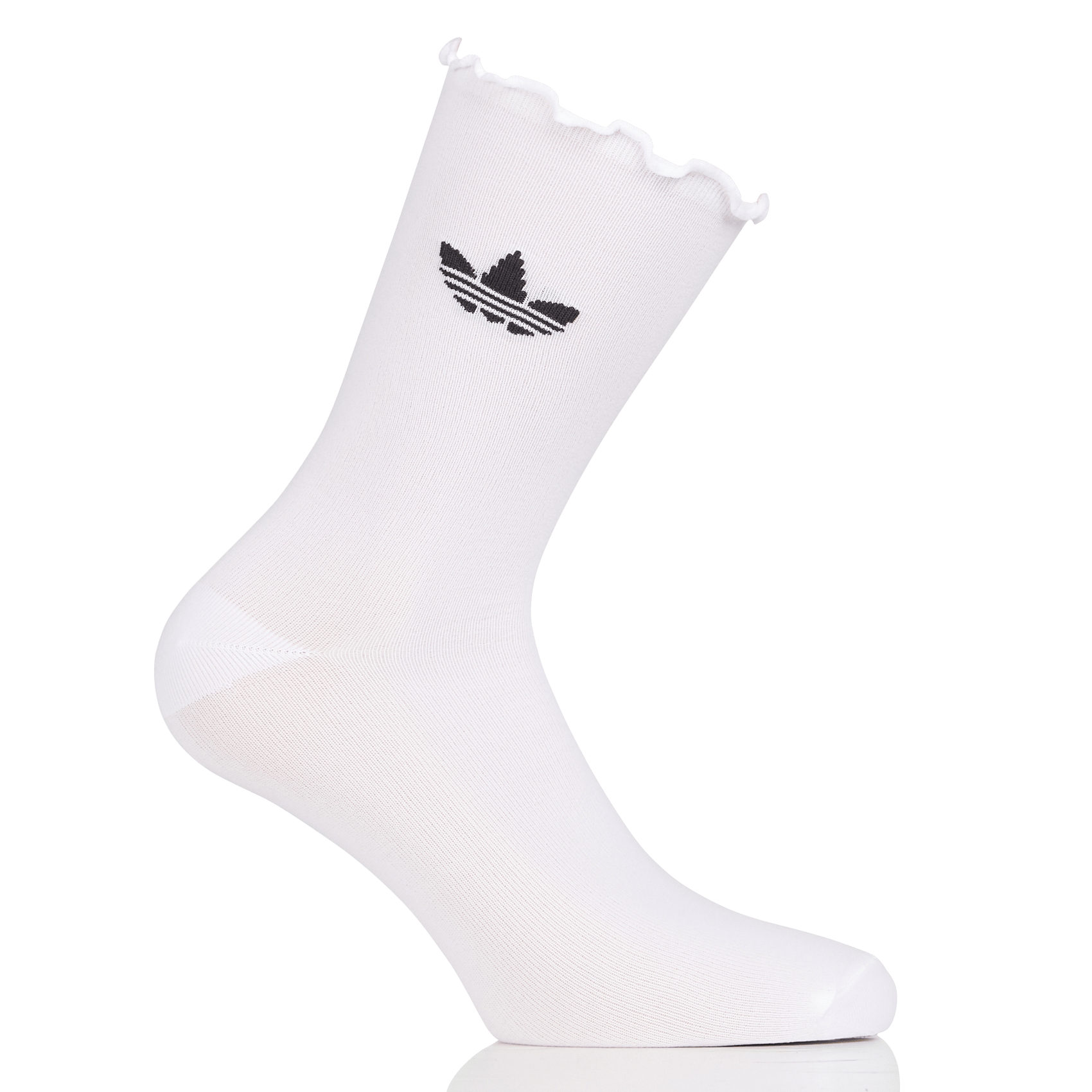 Lot De 2 Paires De Chaussettes En Coton White/black Adidas - Femme | Place  des Tendances