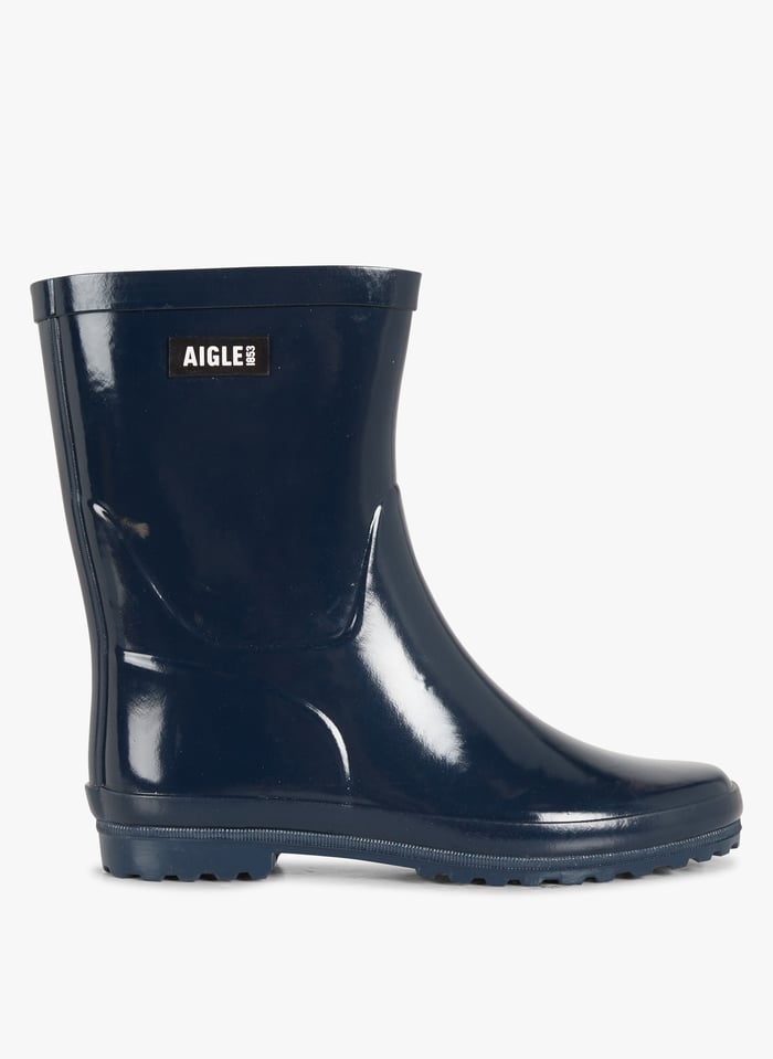 Bottes de pluie vernis crant es Bleu