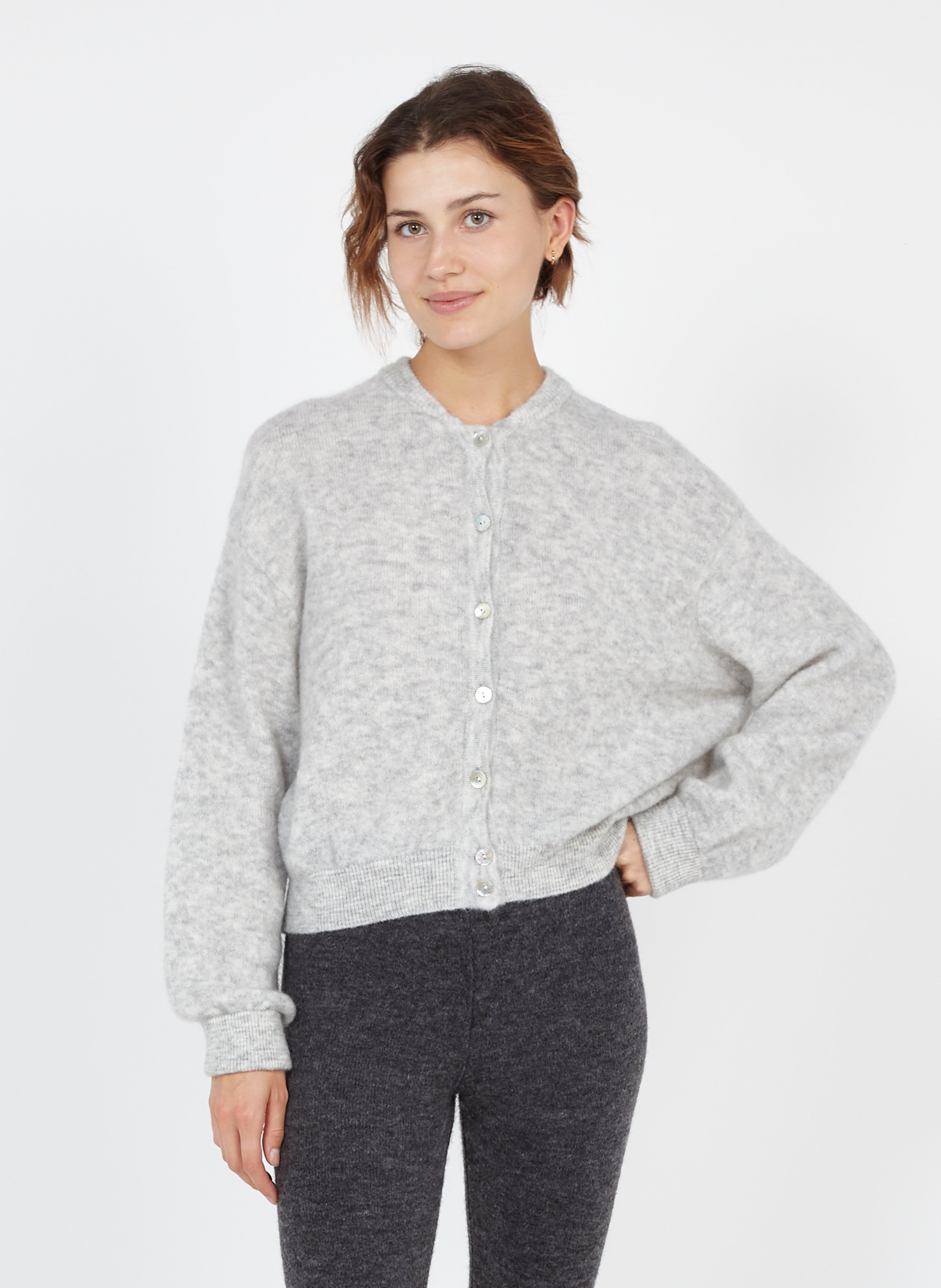 American Vintage Gilet Femme Gris Clair AB Engineering