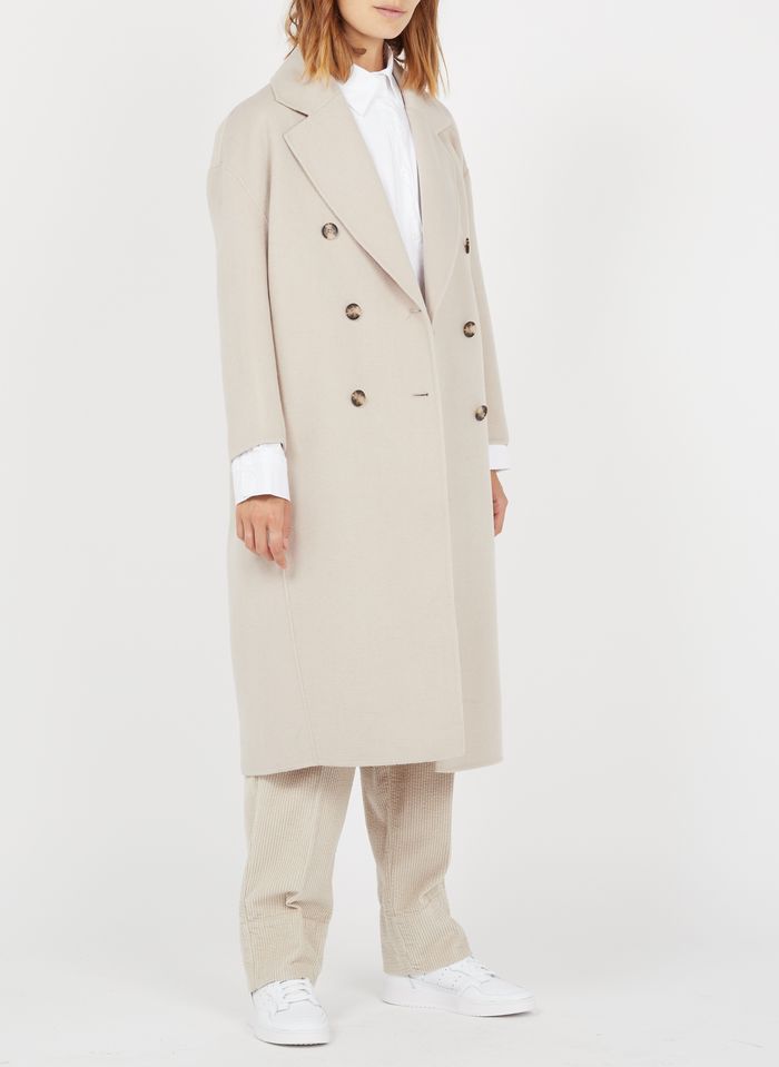 Long manteau vintage beige pour homme • Vintage Univers