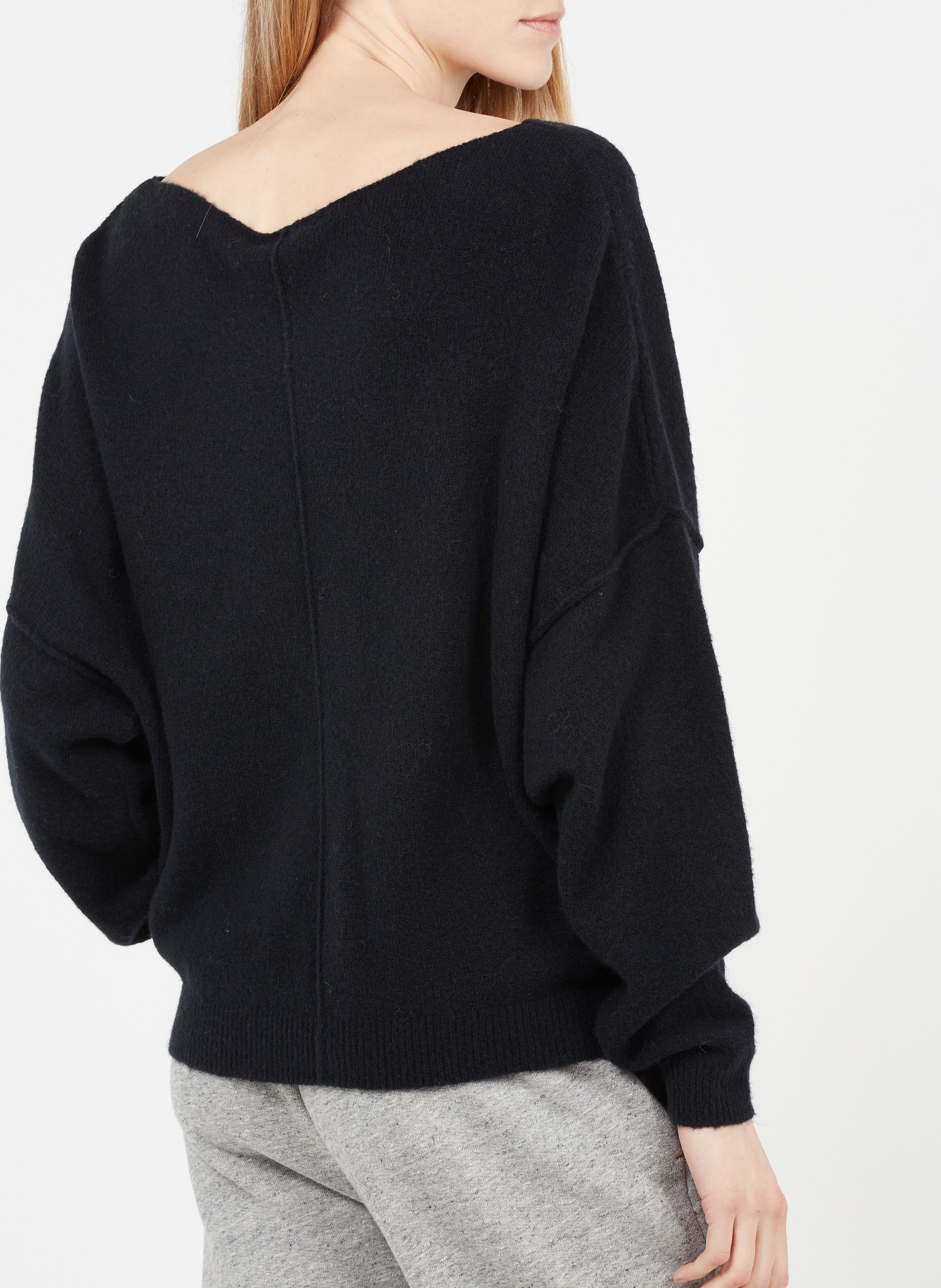 Pull col best sale bateau noir