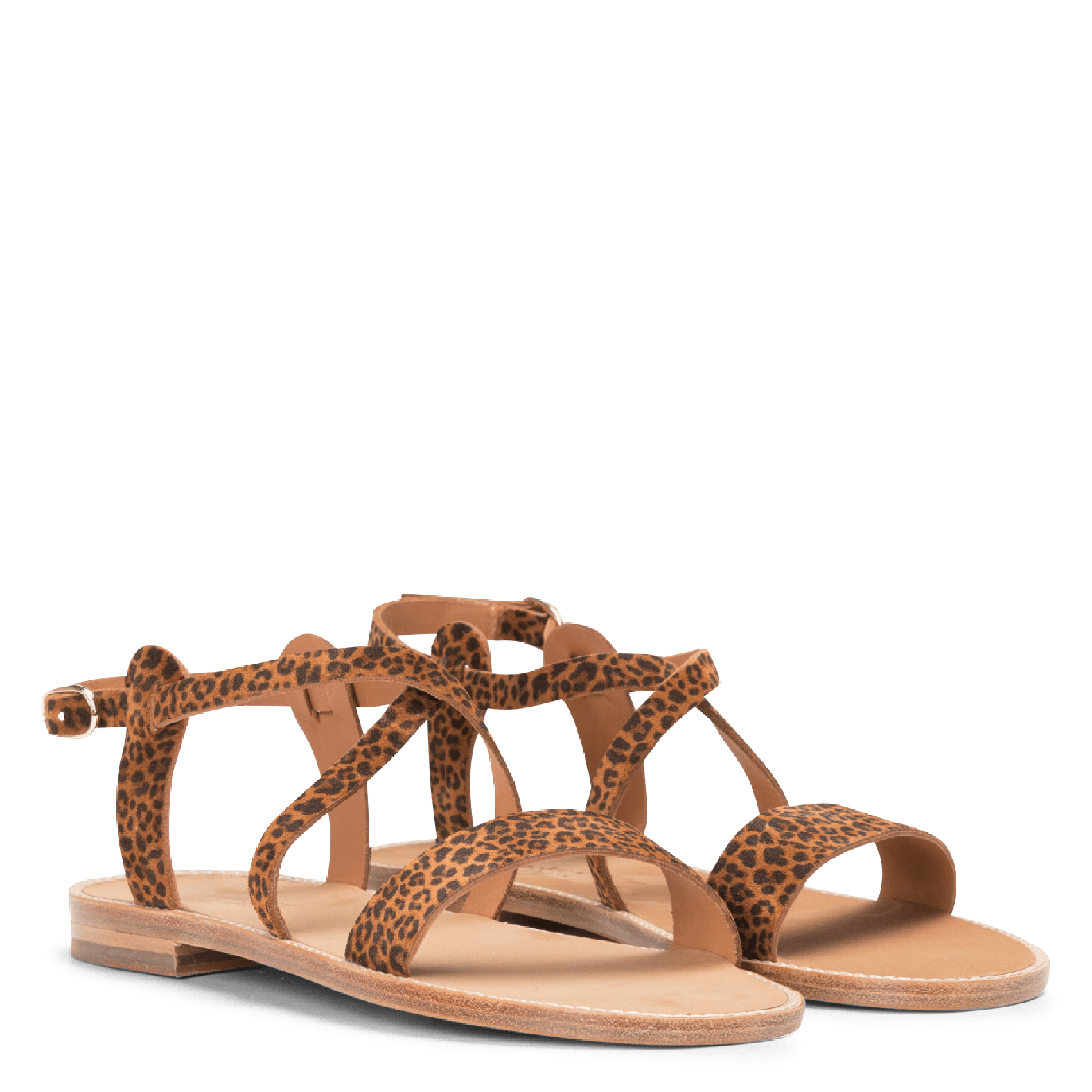 Sandale plate leopard Clearance