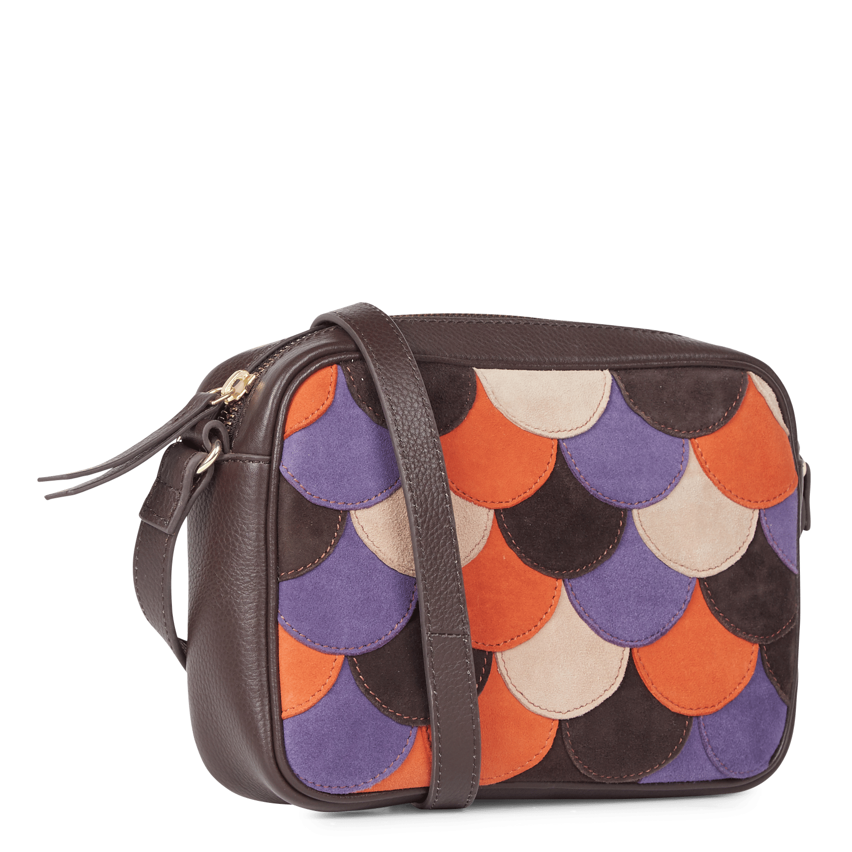 sac cuir multicolore