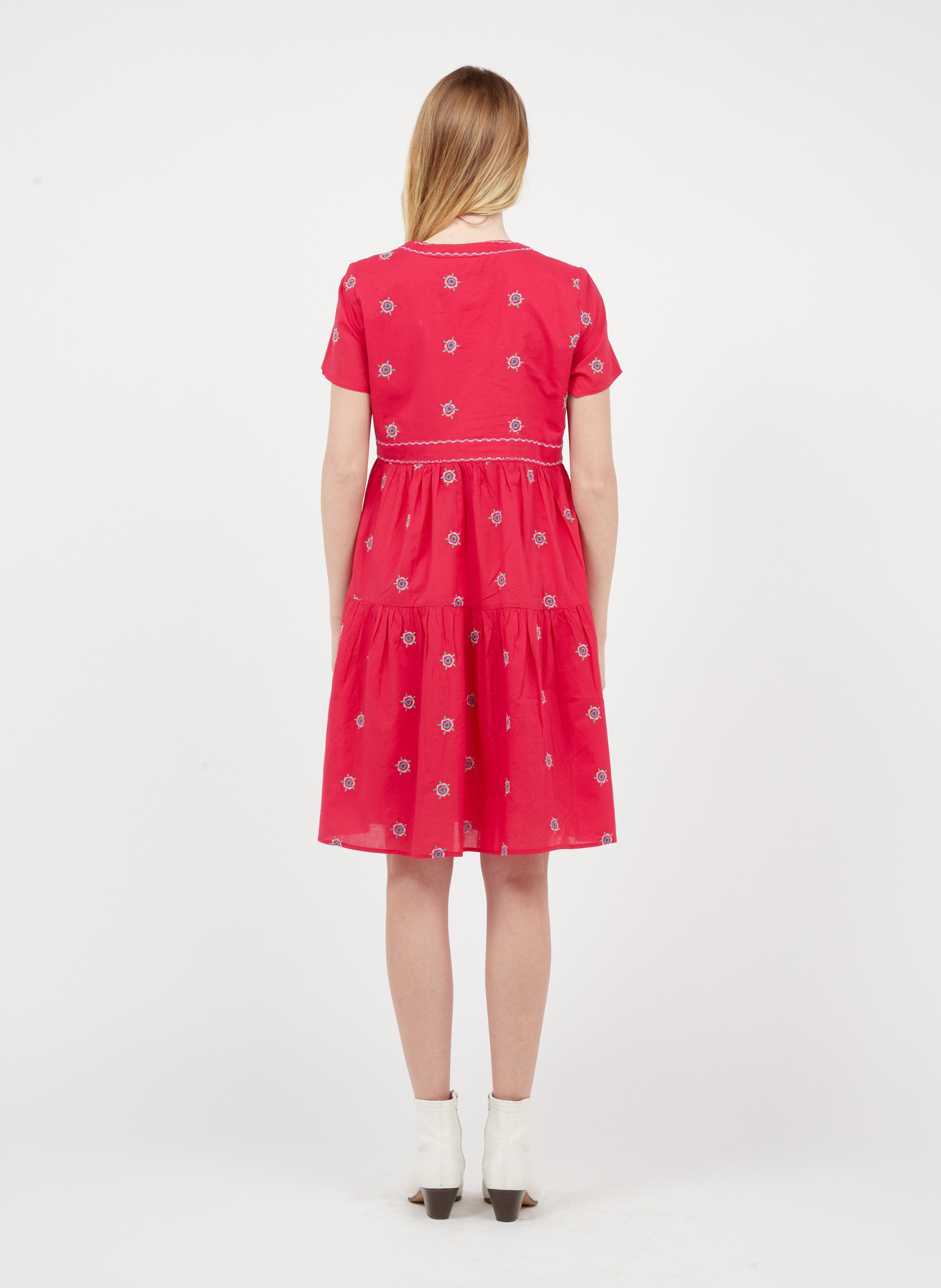 robe cache coeur coton