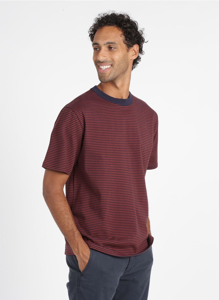 ARMOR LUX Tee-shirt col rond rayé en coton biologique  Multicolore