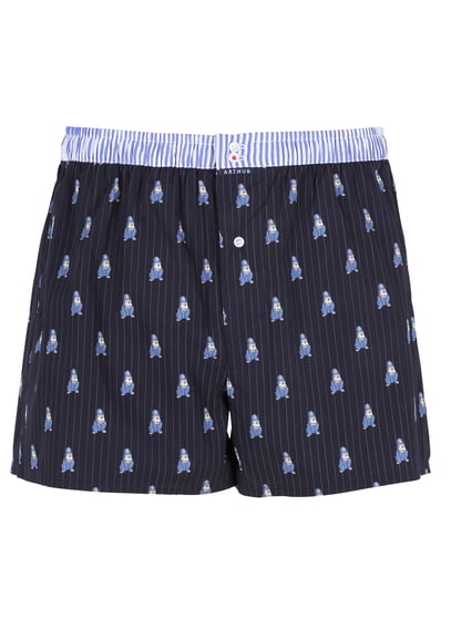 Caleçon Imprimé En Coton Marine Arthur - Homme | Place des Tendances