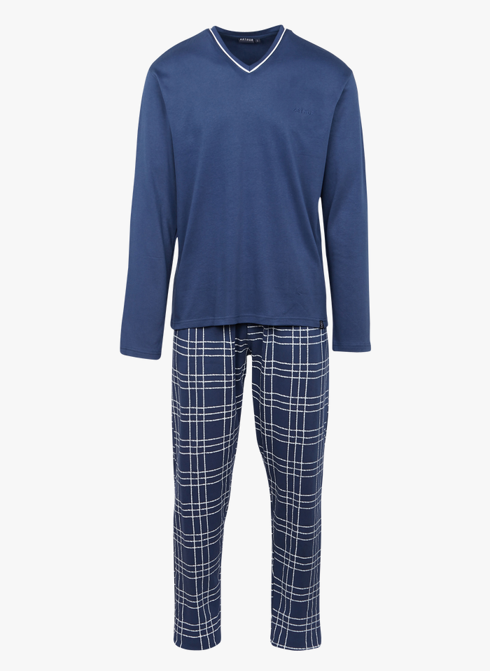 ARTHUR Pyjama en coton Bleu