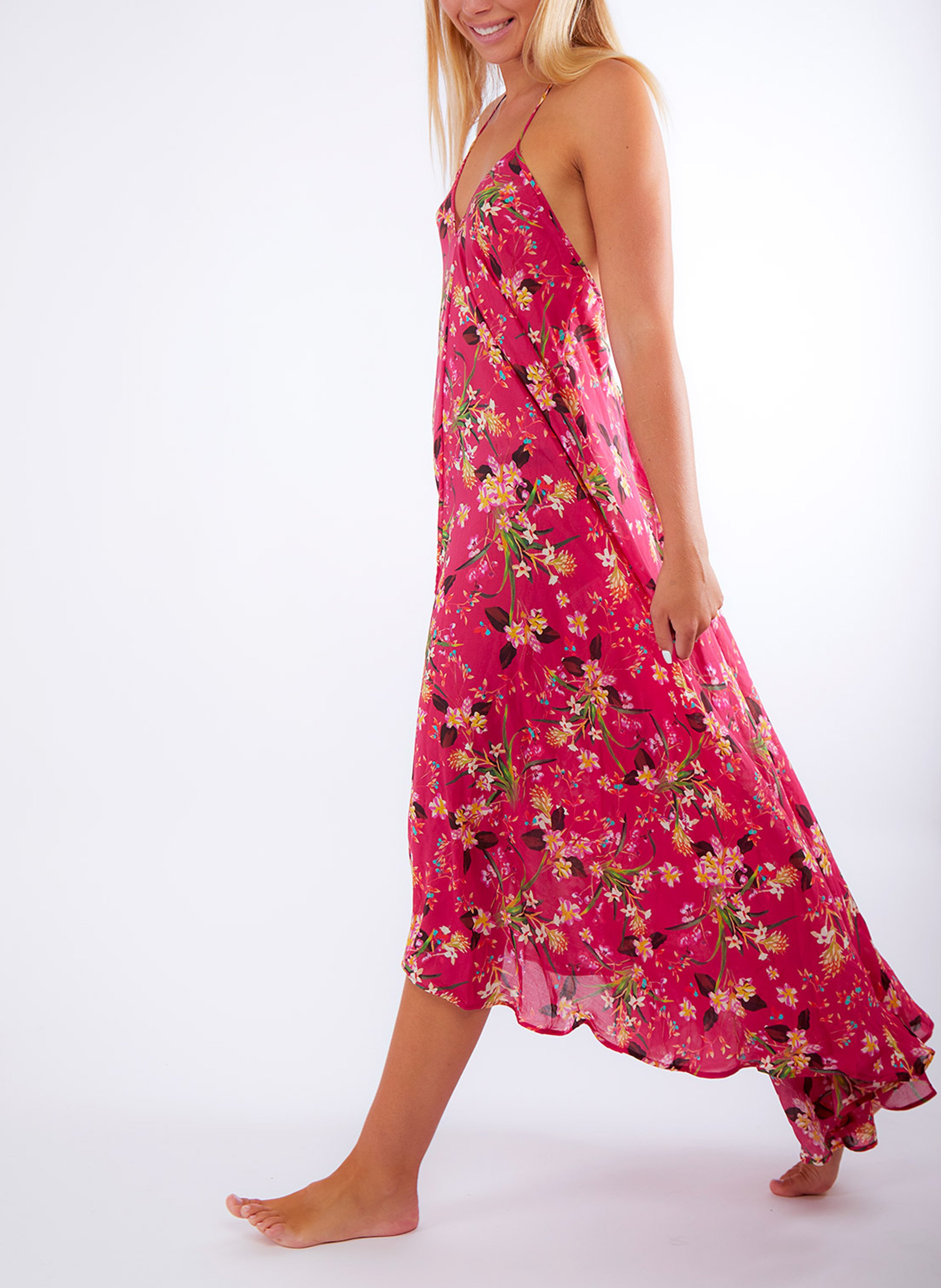 robe midi fleurs