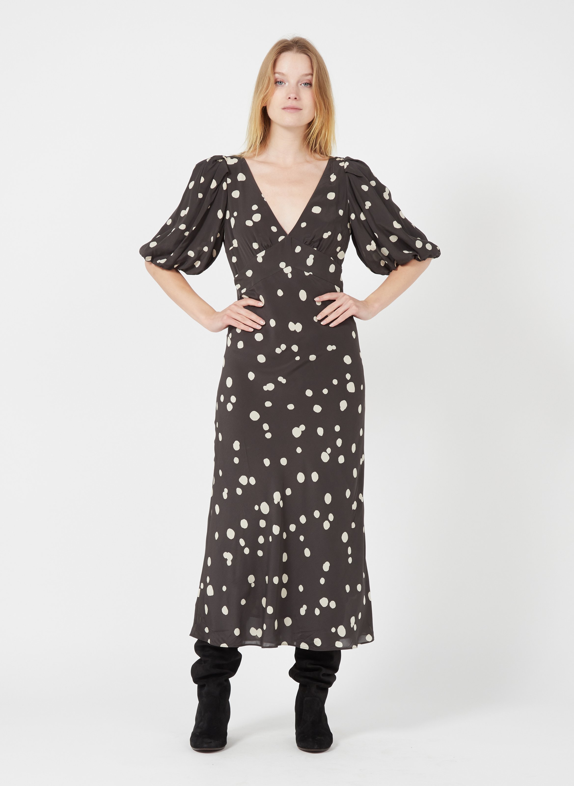 robe cotelée longue