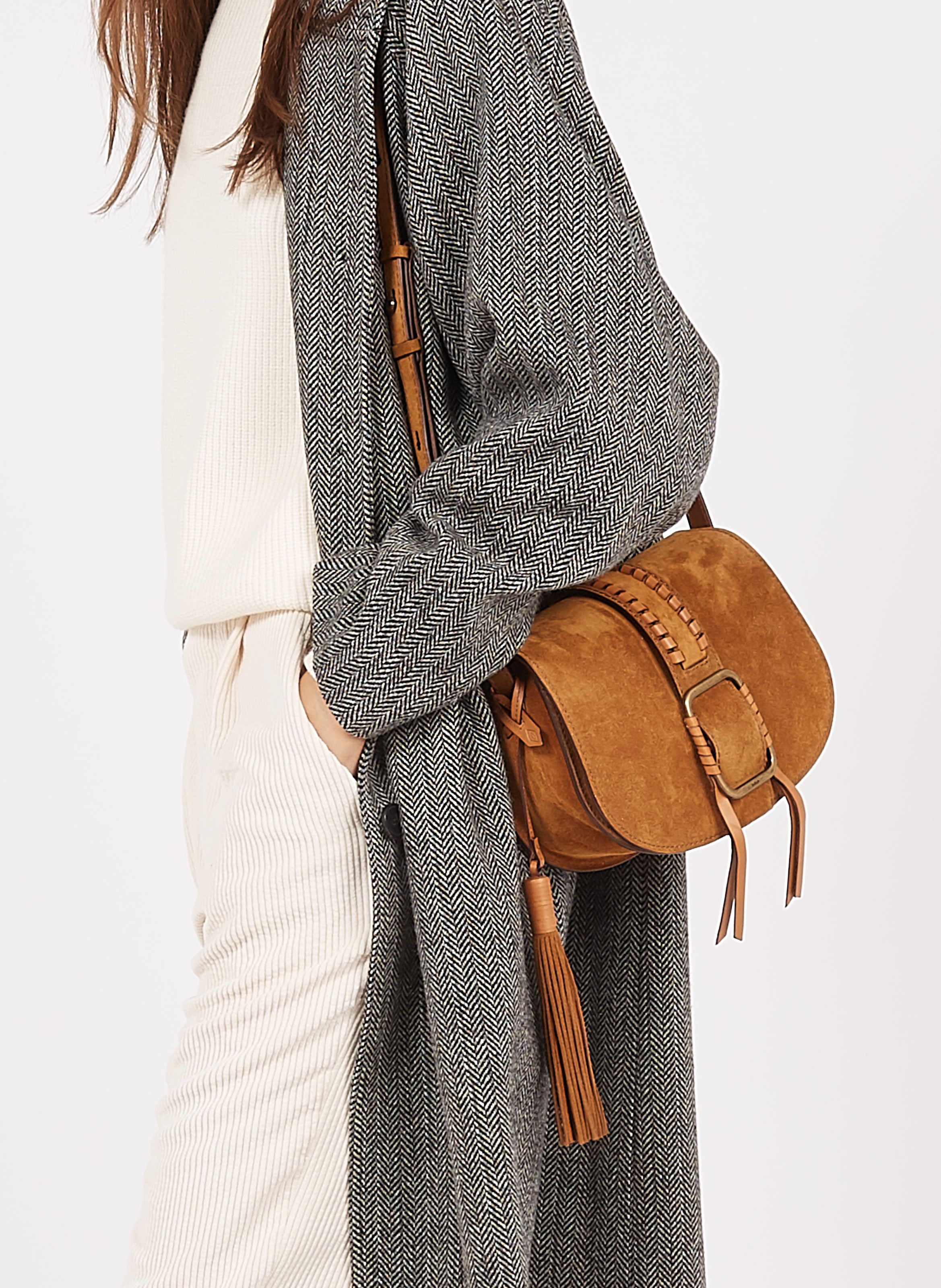 Sac bandoulière cuir outlet marron