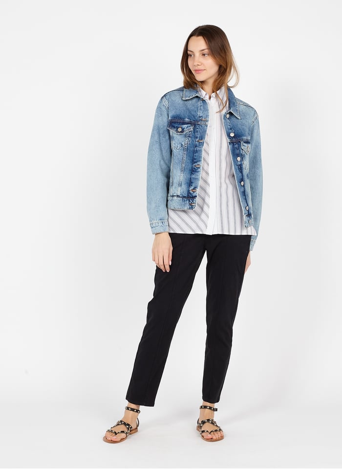 Veste En Jean Lightusedblue Ba Sh Femme Place Des Tendances Veste En Jean Lightusedblue Ba Sh Femme Place Des Tendances