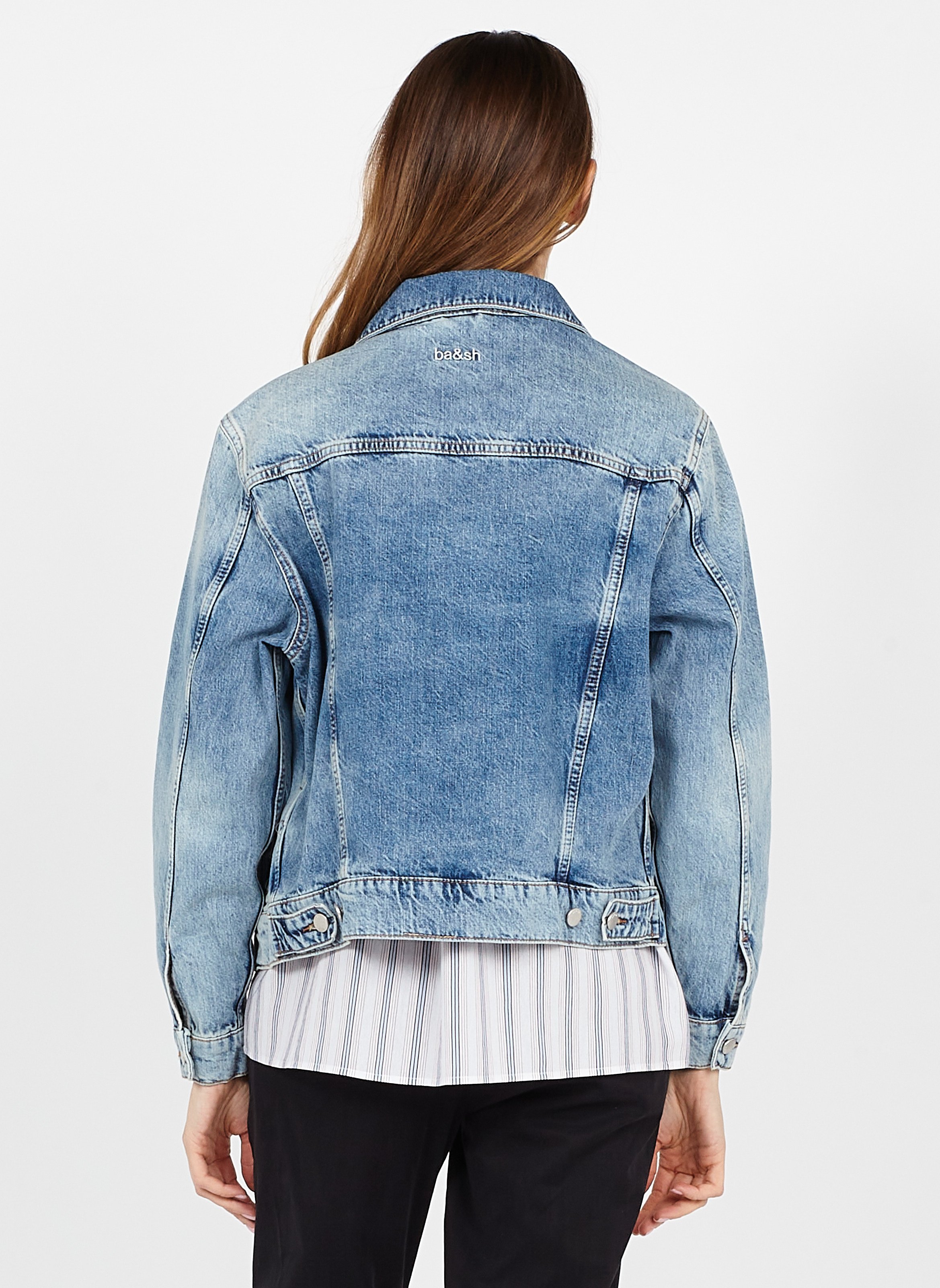 Veste En Jean Lightusedblue Ba Sh Femme Place Des Tendances