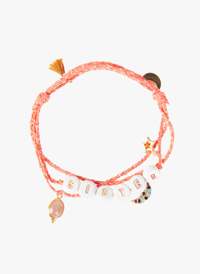 BBUBLE Bracelet avec perle et charms | Doré