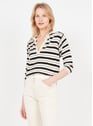 BELLEROSE STRIPE A Bleu